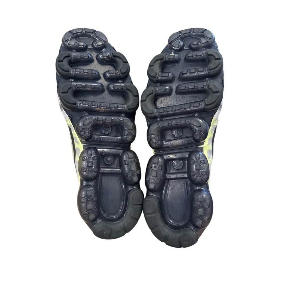 Men's Nike VaporMax 2019‎ Sneakers Atmosphere Gray And Black With Neon Size 10
